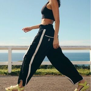 FP Movement Champ Is Here Pants in Black / White Combo